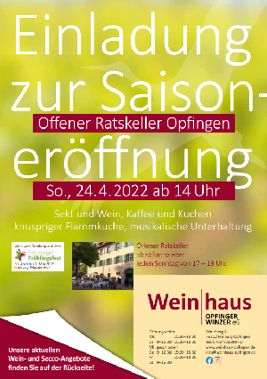 Start in die Ratskeller-Saison in Freiburg-Opfingen